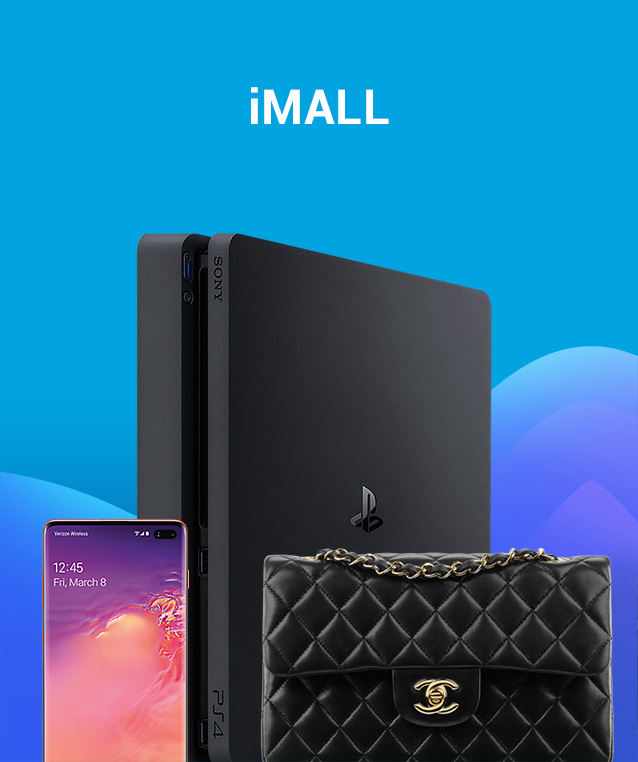 PS4, mobile phone and handbag